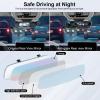 imageLivTee Car Rear View Mirror HD Glass Frameless 1181 Inch Panoramic Convex Interior Clipon Wide Angle Mirror to Reduce Blind Spot Effectively for Cars SUVs Trucks  Car AccessoriesStandardTape