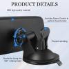 imageLivTee Car Rear View Mirror HD Glass Frameless 1181 Inch Panoramic Convex Interior Clipon Wide Angle Mirror to Reduce Blind Spot Effectively for Cars SUVs Trucks  Car AccessoriesAnti GlareSuction Cup