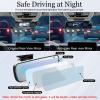 imageLivTee Car Rear View Mirror HD Glass Frameless 1181 Inch Panoramic Convex Interior Clipon Wide Angle Mirror to Reduce Blind Spot Effectively for Cars SUVs Trucks  Car AccessoriesAnti GlareSuction Cup