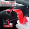 imageLivTee Car Seat Headrest Hook Car Headrest Hidden Hook 4 Pack Universal Auto Car Back Seat Hook Organizer for Purse Coat Car Interior Accessories GrayRed