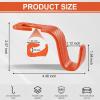 imageLivTee Car Seat Headrest Hook Car Headrest Hidden Hook 4 Pack Universal Auto Car Back Seat Hook Organizer for Purse Coat Car Interior Accessories GrayOrangeCF