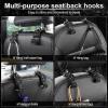 imageLivTee Car Seat Headrest Hook Car Headrest Hidden Hook 4 Pack Universal Auto Car Back Seat Hook Organizer for Purse Coat Car Interior Accessories GrayBling Black
