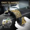 imageLivTee Car Seat Headrest Hook Car Headrest Hidden Hook 4 Pack Universal Auto Car Back Seat Hook Organizer for Purse Coat Car Interior Accessories GrayBling Gold