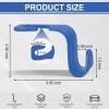 imageLivTee Car Seat Headrest Hook Car Headrest Hidden Hook 4 Pack Universal Auto Car Back Seat Hook Organizer for Purse Coat Car Interior Accessories GrayBlue