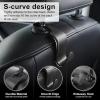 imageLivTee Car Seat Headrest Hook Car Headrest Hidden Hook 4 Pack Universal Auto Car Back Seat Hook Organizer for Purse Coat Car Interior Accessories GrayBlack