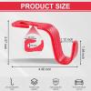 imageLivTee Car Seat Headrest Hook Car Headrest Hidden Hook 4 Pack Universal Auto Car Back Seat Hook Organizer for Purse Coat Car Interior Accessories GrayRedCF