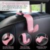 imageLivTee Car Seat Headrest Hook Car Headrest Hidden Hook 4 Pack Universal Auto Car Back Seat Hook Organizer for Purse Coat Car Interior Accessories GrayPinkCF