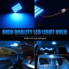 imageLivTee LED Interior Car Lights Accessories with 194 168 T10  DE3175  BA9S  64182112 578 Festoon Replacement Lighting for Cars Trucks Camper Led Interior Lights Map Trunk Dome Lights BlueIce Blue
