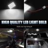 imageLivTee LED Interior Car Lights Accessories with 194 168 T10  DE3175  BA9S  64182112 578 Festoon Replacement Lighting for Cars Trucks Camper Led Interior Lights Map Trunk Dome Lights BlueXenon White