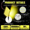 imageLivTee LED Interior Car Lights Accessories with 194 168 T10  DE3175  BA9S  64182112 578 Festoon Replacement Lighting for Cars Trucks Camper Led Interior Lights Map Trunk Dome Lights BlueGold Yellow