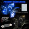 imageLivTee LED Interior Car Lights Accessories with 194 168 T10  DE3175  BA9S  64182112 578 Festoon Replacement Lighting for Cars Trucks Camper Led Interior Lights Map Trunk Dome Lights BlueBlue