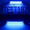 imageLivTee License Plate LED Light Extremely Bright Assembly for Trailer UTV ATV Truck RV Boat Xenon White6000KBlue