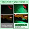 imageLivTee License Plate LED Light Extremely Bright Assembly for Trailer UTV ATV Truck RV Boat Xenon White6000KGreen