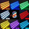 imageLivTee Smart LED Car Lights Interior with USB Port LED Strip Fiber Optic Ambient Lighting Car Wireless App Control Sync to Music Car Decorations Interior Accessories Gifts for Women Men 5 in 1Interior Lights