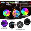 imageLivTee Smart LED Car Lights Interior with USB Port LED Strip Fiber Optic Ambient Lighting Car Wireless App Control Sync to Music Car Decorations Interior Accessories Gifts for Women Men 5 in 1Fiber Optic Lights5 in 1