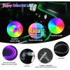imageLivTee Smart LED Car Lights Interior with USB Port LED Strip Fiber Optic Ambient Lighting Car Wireless App Control Sync to Music Car Decorations Interior Accessories Gifts for Women Men 5 in 1Fiber Optic Lights1 in 1