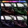 imageLivTee Smart LED Car Lights Interior with USB Port LED Strip Fiber Optic Ambient Lighting Car Wireless App Control Sync to Music Car Decorations Interior Accessories Gifts for Women Men 5 in 1Fiber Optic Lights6 in 1