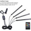 imageLivTee Smart LED Car Lights Interior with USB Port LED Strip Fiber Optic Ambient Lighting Car Wireless App Control Sync to Music Car Decorations Interior Accessories Gifts for Women Men 5 in 1Interior Lights