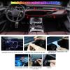 imageLivTee Smart LED Car Lights Interior with USB Port LED Strip Fiber Optic Ambient Lighting Car Wireless App Control Sync to Music Car Decorations Interior Accessories Gifts for Women Men 5 in 1Fiber Optic Lights1 in 1