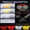 imageLivTee Truck Tailgate Light Bar 60quot LED Strip with Red Running Brake White Reverse Red Turning Signals Lights Car Truck Accessories for Men  IP68 WaterproofTriple Row
