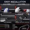 imageLivTee Truck Tailgate Light Bar 60quot LED Strip with Red Running Brake White Reverse Red Turning Signals Lights Car Truck Accessories for Men  IP68 WaterproofSingle Row
