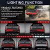 imageLivTee Truck Tailgate Light Bar 60quot LED Strip with Red Running Brake White Reverse Red Turning Signals Lights Car Truck Accessories for Men  IP68 WaterproofDouble Row