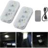 imageLivTee 2PCS Wireless Small Car LED Lights Interior USB Rechargeable Car Interior Led Night Light for Car Decor Car Accessories for Men and Woman White