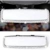 imageLivTee Bling Car Rearview Mirror Car Bling Decorations Rear View Mirror with HD Glass Bling Car Interior Accessories for Women and Teens  BlueWhite