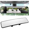 imageLivTee Car Rear View Mirror HD Glass Frameless 1181 Inch Panoramic Convex Interior Clipon Wide Angle Mirror to Reduce Blind Spot Effectively for Cars SUVs Trucks  Car AccessoriesStandard113 inch