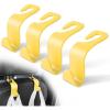 imageLivTee Car Seat Headrest Hook Car Headrest Hidden Hook 4 Pack Universal Auto Car Back Seat Hook Organizer for Purse Coat Car Interior Accessories GrayYellow