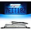 imageLivTee License Plate LED Light Extremely Bright Assembly for Trailer UTV ATV Truck RV Boat Xenon White6000KIce Blue