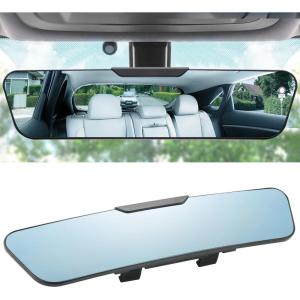 imageLivTee Car Rear View Mirror HD Glass Frameless 1181 Inch Panoramic Convex Interior Clipon Wide Angle Mirror to Reduce Blind Spot Effectively for Cars SUVs Trucks  Car AccessoriesAnti Glare12 inch