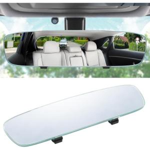 imageLivTee Car Rear View Mirror HD Glass Frameless 1181 Inch Panoramic Convex Interior Clipon Wide Angle Mirror to Reduce Blind Spot Effectively for Cars SUVs Trucks  Car AccessoriesStandardTape