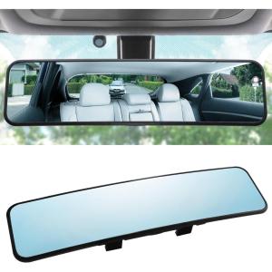 imageLivTee Car Rear View Mirror HD Glass Frameless 1181 Inch Panoramic Convex Interior Clipon Wide Angle Mirror to Reduce Blind Spot Effectively for Cars SUVs Trucks  Car AccessoriesAnti Glare113 inch