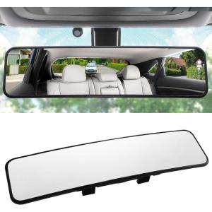 imageLivTee Car Rear View Mirror HD Glass Frameless 1181 Inch Panoramic Convex Interior Clipon Wide Angle Mirror to Reduce Blind Spot Effectively for Cars SUVs Trucks  Car AccessoriesStandard113 inch