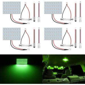 imageLivTee LED Interior Car Lights Accessories with 194 168 T10  DE3175  BA9S  64182112 578 Festoon Replacement Lighting for Cars Trucks Camper Led Interior Lights Map Trunk Dome Lights BlueGreen