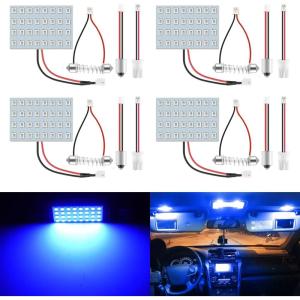 imageLivTee LED Interior Car Lights Accessories with 194 168 T10  DE3175  BA9S  64182112 578 Festoon Replacement Lighting for Cars Trucks Camper Led Interior Lights Map Trunk Dome Lights BlueBlue