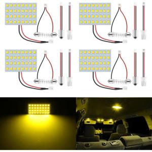 imageLivTee LED Interior Car Lights Accessories with 194 168 T10  DE3175  BA9S  64182112 578 Festoon Replacement Lighting for Cars Trucks Camper Led Interior Lights Map Trunk Dome Lights BlueGold Yellow