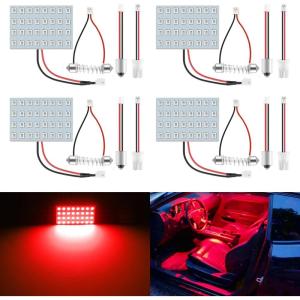 imageLivTee LED Interior Car Lights Accessories with 194 168 T10  DE3175  BA9S  64182112 578 Festoon Replacement Lighting for Cars Trucks Camper Led Interior Lights Map Trunk Dome Lights BlueRed