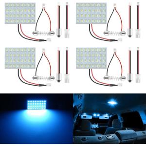 imageLivTee LED Interior Car Lights Accessories with 194 168 T10  DE3175  BA9S  64182112 578 Festoon Replacement Lighting for Cars Trucks Camper Led Interior Lights Map Trunk Dome Lights BlueIce Blue