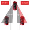 imageLivTee 2PCS Fan Blind Spot Mirror HD Glass and ABS Housing Convex Wide Angle Rearview Mirror with Adjustable Stick for Universal Car BlackWhite