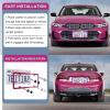 imageLivTee 4 Holes Stainless Steel License Plate Frames 2 PCS Car Licence Plate Covers Automotive Exterior Accessories Slim Design with Bolts Washer Caps for US Vehicles BlackHot Pink