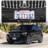imageLivTee 4 Holes Stainless Steel License Plate Frames 2 PCS Car Licence Plate Covers Automotive Exterior Accessories Slim Design with Bolts Washer Caps for US Vehicles BlackBlack