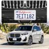imageLivTee 4 Holes Stainless Steel License Plate Frames 2 PCS Car Licence Plate Covers Automotive Exterior Accessories Slim Design with Bolts Washer Caps for US Vehicles BlackWhite