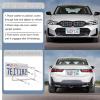 imageLivTee 4 Holes Stainless Steel License Plate Frames 2 PCS Car Licence Plate Covers Automotive Exterior Accessories Slim Design with Bolts Washer Caps for US Vehicles BlackWhite