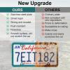 imageLivTee 4 Holes Stainless Steel License Plate Frames 2 PCS Car Licence Plate Covers Automotive Exterior Accessories Slim Design with Bolts Washer Caps for US Vehicles BlackGreen