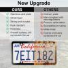 imageLivTee 4 Holes Stainless Steel License Plate Frames 2 PCS Car Licence Plate Covers Automotive Exterior Accessories Slim Design with Bolts Washer Caps for US Vehicles BlackBlack