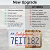 imageLivTee 4 Holes Stainless Steel License Plate Frames 2 PCS Car Licence Plate Covers Automotive Exterior Accessories Slim Design with Bolts Washer Caps for US Vehicles BlackWhite