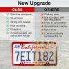 imageLivTee 4 Holes Stainless Steel License Plate Frames 2 PCS Car Licence Plate Covers Automotive Exterior Accessories Slim Design with Bolts Washer Caps for US Vehicles BlackRed