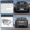 imageLivTee 4 Holes Stainless Steel License Plate Frames 2 PCS Car Licence Plate Covers Automotive Exterior Accessories Slim Design with Bolts Washer Caps for US Vehicles BlackBlack